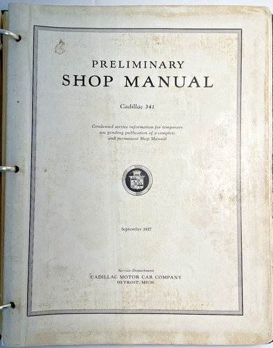 1927 cadillac preliminary 341 - 1927,